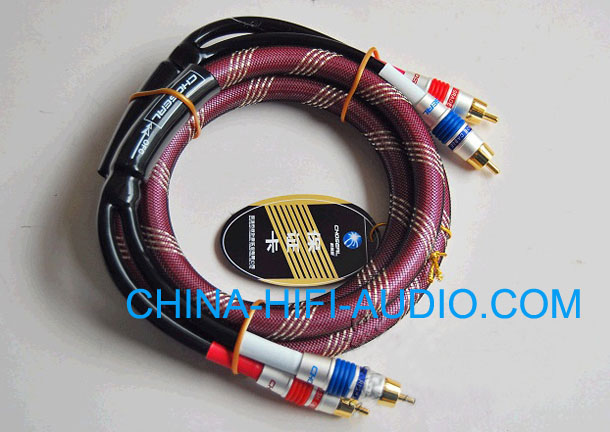 Choseal hifi Audio Interconnect RCA Cables pair 1.5 meter OD13mm