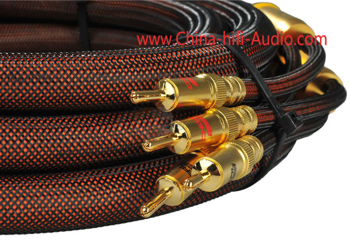 Choseal LB-5109 OCC Speakers Cable 3.5M banana plug OD=19mm pair