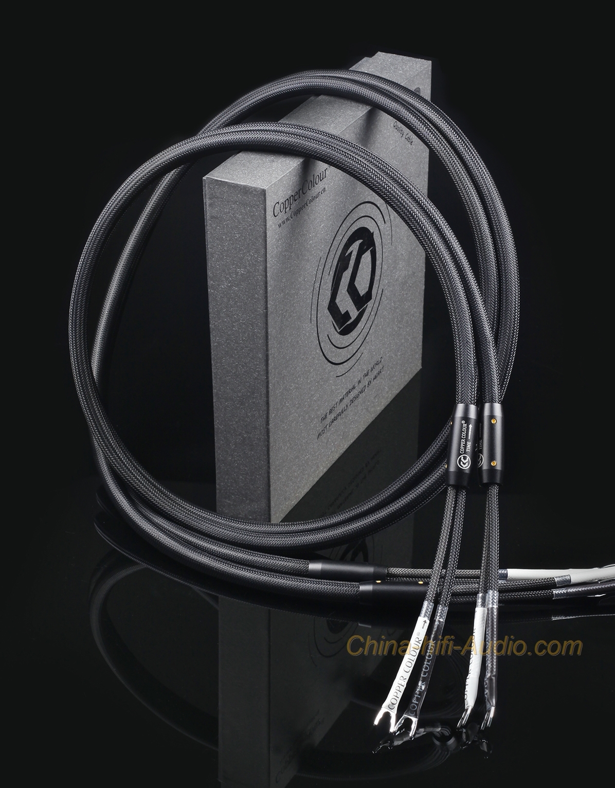 Copper Colour TIME audiophile SPEAKERS CABLES CC HiFi audio Loudspeaker cord