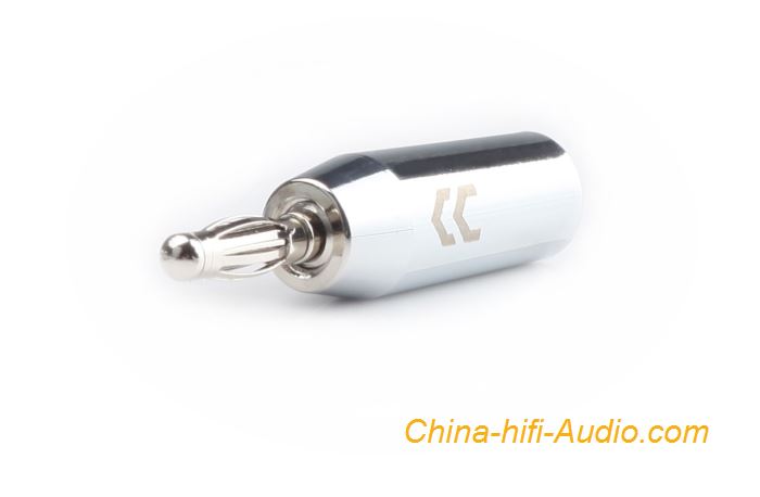CopperColour Banana Plug OFC audiophile audio Copper Rhodium-plated connector
