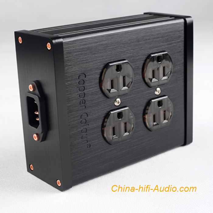 CopperColour CC 4-COPPER HiFi power Socket OFC 4-port output US Plug jack panel