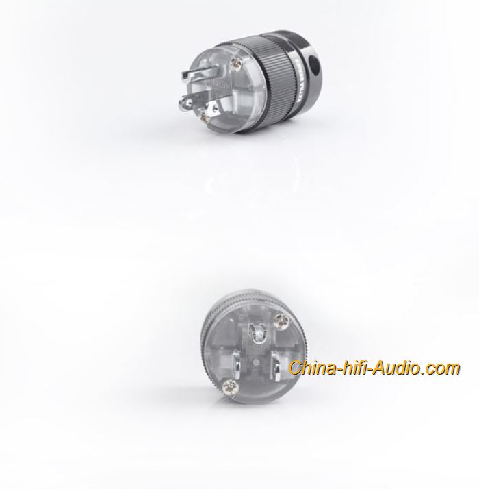 CopperColour CC US Power plug HiFi Audio pure copper Rhodium-plated connectors