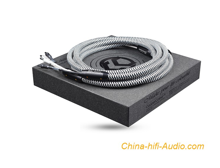 CopperColour CC Whisper III audiophile speaker cords HiFi loudspeaker cable Pair
