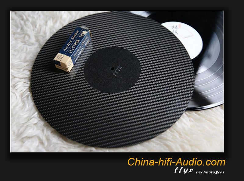 FFYX Turntable mat carbon fiber & High-density felt turntable disc pad