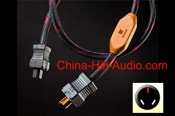 JungSon hifi audio Monitor Silver power cable AU Australian plug