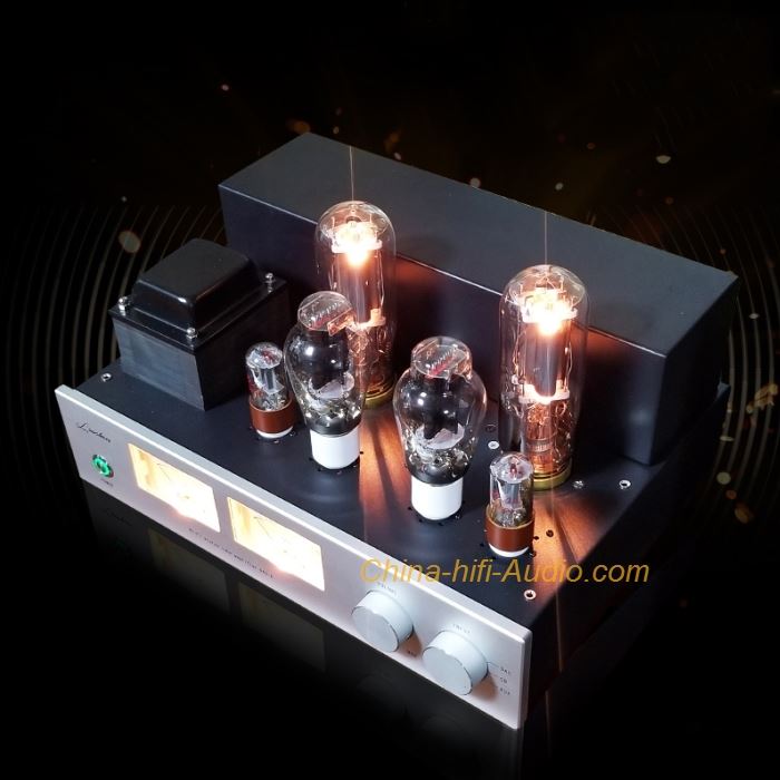 LaoChen 300B 845 Tube Amplifier Single-Ended Class A Amp with VU meter