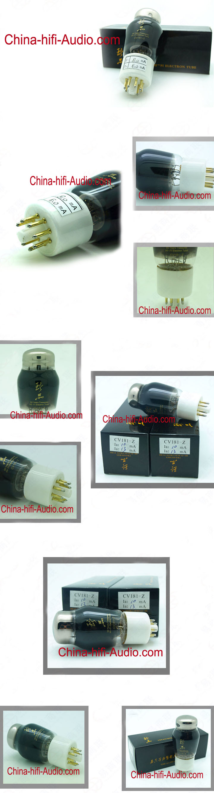 Treasure Cv181-z Vacuum Tube Matched Pair Replace Cv181 Cv181-t 6sn7