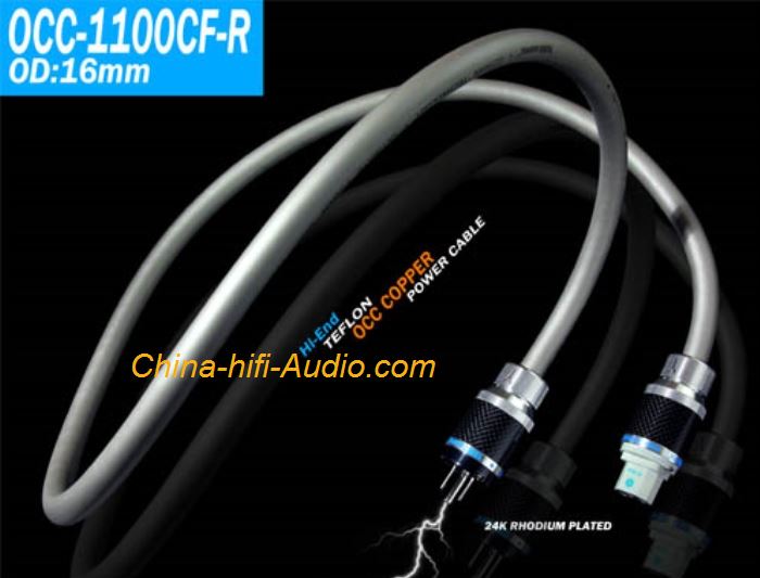 YARBO OCC-1100CF-R Hi-end power cable OCC rhodium-plated HI-FI Audio dedicated