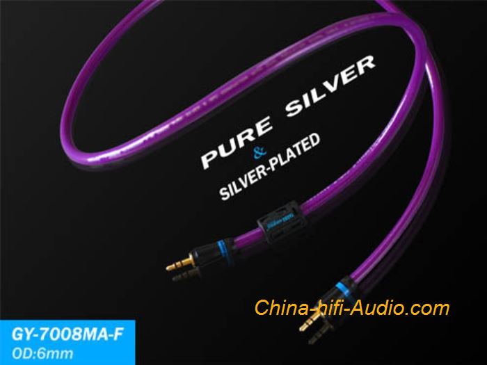 Yarbo GY-7008MA-F audiophile cable Pure Silver 3.5mm AUX audio Recording cord
