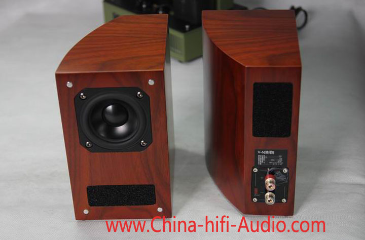 Qinpu V-6 Fishman's Song speakers loudspeakers pair red